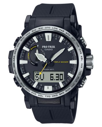 G-shock/vlc Distribution PRW611A Casio Pro Trek Black Size 145-215mm Features Digital Compass