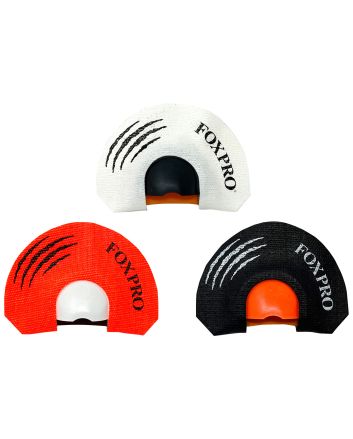 Foxpro HOWLERPACK Predator Combo Diaphragm Call Rabbit/Coyote Sounds Attracts Coyotes Black/Red/White 3 Pack