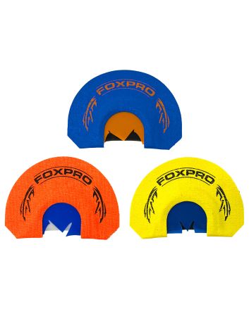 Foxpro CSSPURTKRCOMBO Spurtaker Combo Diaphragm Call Attracts Turkey Blue/Orange/Yellow 3 Pack