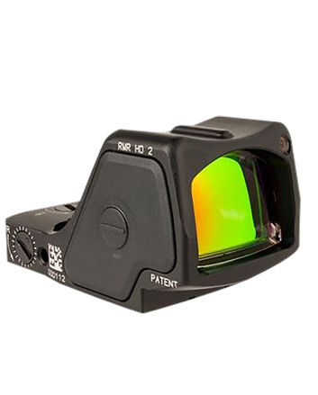 Trijicon 3200002 RMR HD Matte Black 1 x 0.89" x 0.67" 3.25 MOA Red Dot/55 MOA Circle Multi Reticle