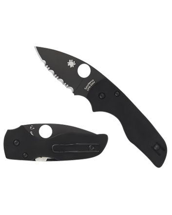 Spyderco C230GPBBK Lil' Native2.42" Folding Plain Black DLC CPM S30V SS Blade/Black Textured G10 Handle Includes Pocket Clip