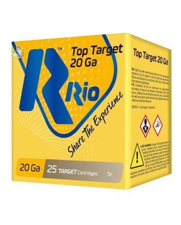 Rio Ammunition TT209 Top Target20 Gauge 2.75" 7/8 oz 9 Shot 25 Per Box/ 10 Case