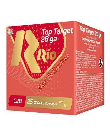 Rio Ammunition RC288 Top Target28 Gauge 2.75", 3/4 oz 8 Shot, 25 Per Box/10 Cs