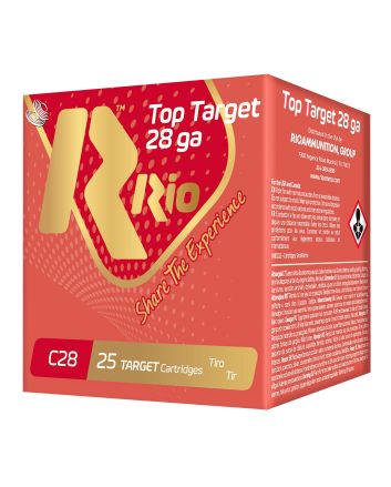 Rio Ammunition RC289 Top Target28 Gauge 2.75" 3/4 oz 9 Shot 25 Per Box/ 10 Case