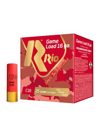 Rio Ammunition RCHV1675 Game Load16Gauge 2.75" 1 1/8oz 7.5Shot 25 Per Box/10 Case