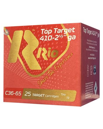 Rio Ammunition RC3675 Top Target410 Gauge 2.50" 1/2 oz 7.5 Shot 25 Per Box/10 Case