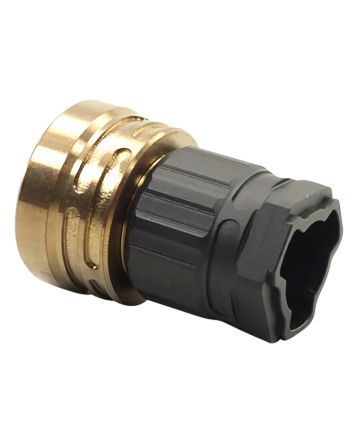 Q LLC ACCE9MOUNTTRILUGBLACK Erect9r Three-Way Mount Black, Fits HK 3-Lug Mount for ERECT9R 9mm Suppressor