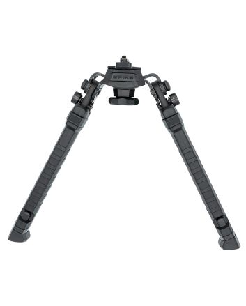 FAB Defense FXSPIKEB Spike Precision Bipod 7.09"- 11.42" Adj., Rotating &amp; Tilting, Rubber Feet, Includes Leg Extensions, Picatinny Rail Compatible Black Polymer &amp; Aluminum