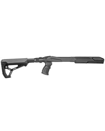 FAB Defense FXM4R1022B M4 Conversion Kit Chassis, Black, Adj. Folding GL-CORE Stock, Finger Groove Pistol Grip, Pic. Accessory Rails, Fits Ruger 10/22 (Standard &amp; Bull Barrels)