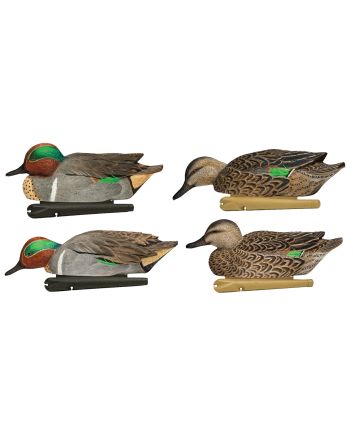 Avian X AVXAVX8081 Topflight Green Winged Teal Floating Multi-Color - 6 Pack