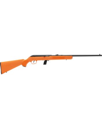 Savage Arms 40220 64 F Full Size 22 LR 10+1 21" Matte Black Carbon Steel Barrel, Matte Black Grooved Carbon Steel Receiver, Orange Fixed Synthetic Stock, Right Hand