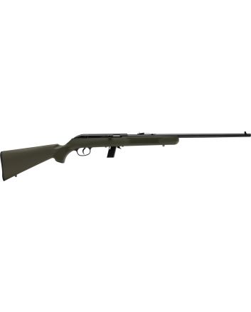 Savage Arms 40221 64 F Full Size 22 LR 10+1 21" Matte Black Carbon Steel Barrel, Grooved Receiver, OD Green Fixed Synthetic Stock