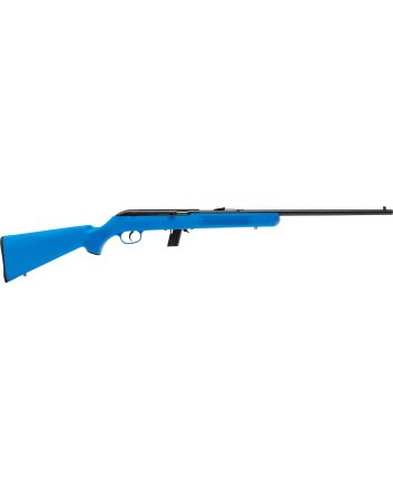 Savage Arms 40217 64 F Full Size 22 LR 10+1 21" Matte Black Carbon Steel Barrel, Matte Black Grooved Carbon Steel Receiver, Blue Fixed Synthetic Stock, Right Hand