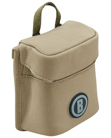 Bushnell BABLRFPCT Vault Modular Optics Protection System Laser Range Finder Pouch Tan Quiet Exterior with Lens Cleaning Interior, Modular Mounting System, Includes Coiled Tether