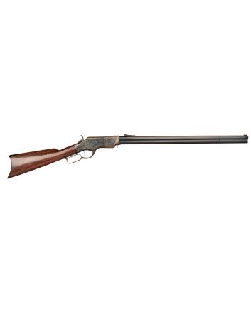 Cimarron CA236 1860 Henry Steel Framed 45 Colt (Long Colt) 12+1 24" Blued Octagon Barrel, Color Case Hardened Stainless Steel Receiver, Walnut Fixed Stock, Right Hand