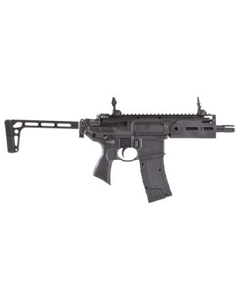 Sig Sauer Airguns AIR-RATTLER-BB MCX RattlerCO2 177 4.5mm Steel BB 30rd Semi-Automatic 300 FPS Velocity, 3rd Burst Mode, M-Lok Handguard, Flip-Up Sights, Folding Minimalist Stock