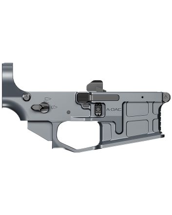Radian Weapons R0388 A-DAC 15 Lower Receiver Gray, Fully Ambi Controls, Talon 45/90 Safety, Ext. Bolt Catch, Left-Side Mag Release, Right-Side Bolt Release, Enhanced Takedown Pins