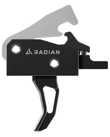 Radian Weapons ACC001 VertexSingle-Stage, Curved Face, 3.50-4 lbs, Black, Fits AR-Platform