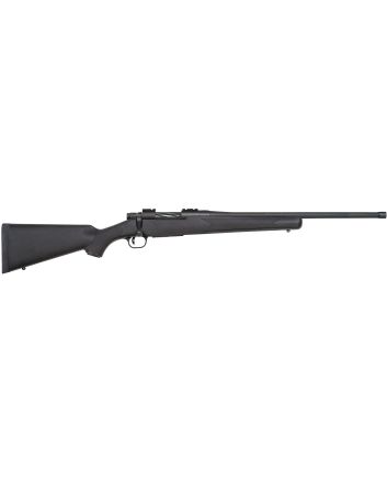 Mossberg 28175 PatriotFull Size 400 Legend 4+1 20" Matte Blued Threaded Barrel, Matte Blued Drilled &amp; Tapped Stainless Steel Receiver, Fixed Black Synthetic Stock, Right Hand