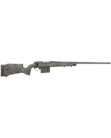 Bergara Rifles B14LM7513 B-14 Crest 7mm PRC 5+1 22" Fluted/Threaded, Sniper Gray Cerakote Barrel/Rec, Monte Carlo Carbon Fiber Stock with Black &amp; Gray Splatter, Omni Muzzle Brake