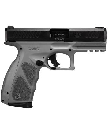 Taurus 1TS9SR041GR TS99mm Luger 17+1 4" Matte Black Steel Barrel, Matte Black Serrated Slide, Gray Polymer Frame w/Picatinny Rail, Gray Polymer Grip w/Interchangeable Backstraps