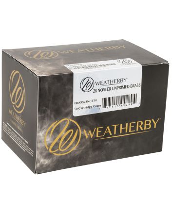 Weatherby BRASS28NCT50 Unprimed Cases28Nosler Rifle Brass 50/Box