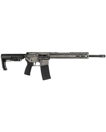 Black Rain Ordnance BROFUSIONTB Spec15 Fusion 5.56x45mm NATO 30+1 16", Titanium Battleworn, 12" M-LOK, MFT EPG16 Grip/Minimalist Stock