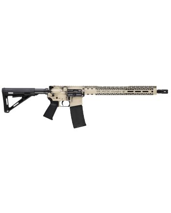 Black Rain Ordnance BROWTPLSB Spec 15+ We The People 5.56x45mm NATO 30+1 16", Light Sand Battleworn with Deep Engraving, 15" Slim M-LOK, Magpul Grip/Carbine Stock, Castle Flash Hider