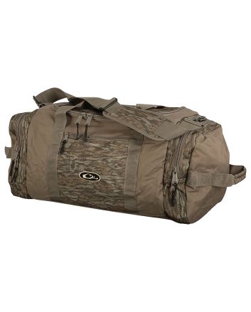 Drake Waterfowl DB36510062 Duffle BagMedium Mossy Oak Bottomland Polyester, 3 Exterior Pockets, Adj. Shoulder Strap
