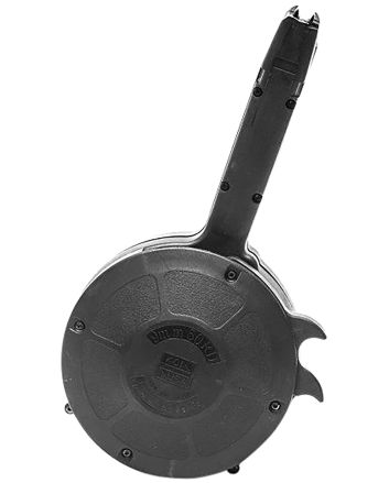 Kci Usa Inc KCIMZ027 Glock50rd Drum 9mm Luger Black Polymer Fits Double Stack Glock