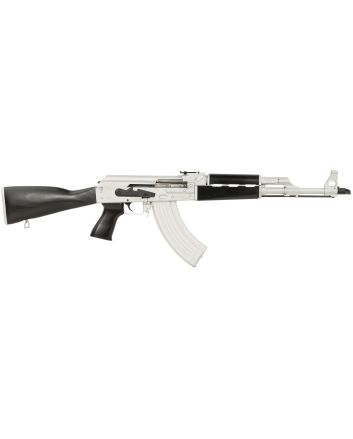 Zastava Arms Usa ZR7762CSB ZPAPM707.62x39mm 30+1 16.30" Black Chrome Lined Steel Barrel, Silver Receiver, Black Polymer Handguard, Fixed Dark Walnut Synthetic Stock