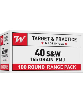 Winchester Ammo USA40SWVP USA Value Pack 40S&amp;W 165gr Full Metal Jacket 100 Per Box/5 Case