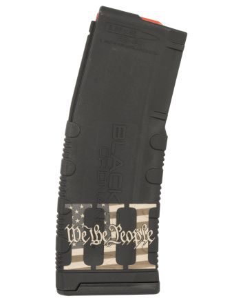 Black Rain Ordnance MAG303PERCENT Magazine30rd 223 Rem/5.56 NATO We The People Engraving Fits AR-15 Platform