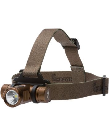 Browning 3713345 Blackout Elite HeadlampBurnt Bronze4/860 Lumens White LED/Green