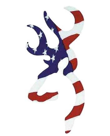 Browning 3922003116 Buckmark Decal Red/White/Blue Vinyl Sticker 6"