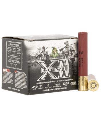HEVI-Shot HS54105 HEVI-XII410Gauge 3" 1/2oz Tungsten 5Shot 25 Per Box/5 Case