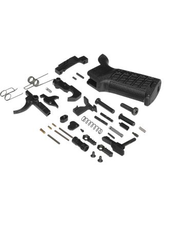 CMMG S5CA642 Zeroed Lower Parts Kit Black Grip, Ambi Safety &amp; Mag Catch, Mil-Spec Trigger, Fits AR-Platform/Mk4