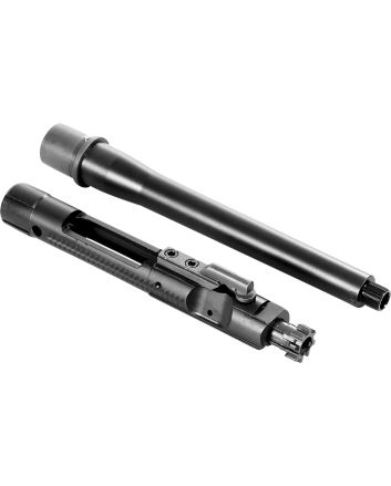 CMMG 99D517A Replacement Barrel Kit with Bolt Carrier Group, 9mm Luger 8" Threaded, Black, Radial Delayed Blowback, Fits AR-Platform