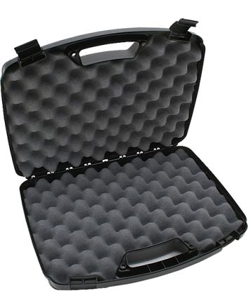 MTM Case-Gard 80940 Double Handgun CaseBlack Polypropylene Holds 2 Handguns w/ up to 8' Barrels