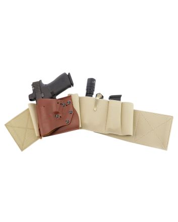 Galco UWERKHMED UnderWraps Elite Khaki Medium Leather/Nylon