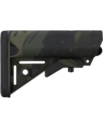 B5 Systems SOP1422 Enhanced SOPMOD Black Multi-Cam Synthetic for AR-Platform with Mil-Spec Receiver Extension (Tube Not Included)