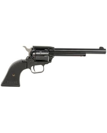 Heritage Mfg RR22B6PGHOL Rough Rider22 LR 6 Shot, 6.50" Black Oxide Steel Barrel, Black Oxide Zinc Alloy Frame, Black Oxide Cylinder, Black Polymer Grip, Exposed Hammer