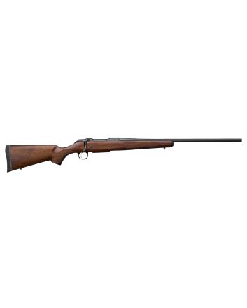 CZ-USA 07711 CZ 600 American ST2 243 Win 5+1 20" Threaded, Black Barrel/Rec, Walnut Stock, Adj. Trigger