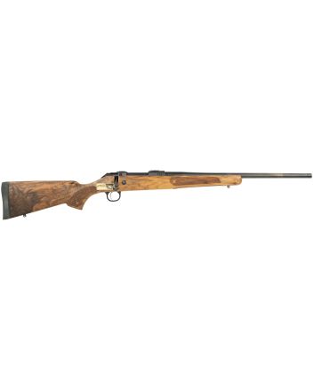 CZ-USA 07726 CZ 600 American ST3 30-06 Springfield 3+1 24" Threaded, Black Barrel/Rec, Grade A Dark Walnut Stock, Adj. Trigger