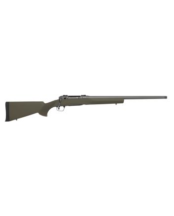 Savage Arms 58031 110 Trail Hunter 243 Win 4+1 22" Threaded/Medium Heavy Profile, Tungsten Gray Cerakote Barrel/Rec, OD Green Hogue Overmold Stock, Adj. AccuTrigger, Weaver Base