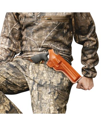 DeSantis Gunhide 016TC36Z0 Dual Angle HunterOWB Tan Leather Belt Slide Fits S&amp;W K 6" Right Hand