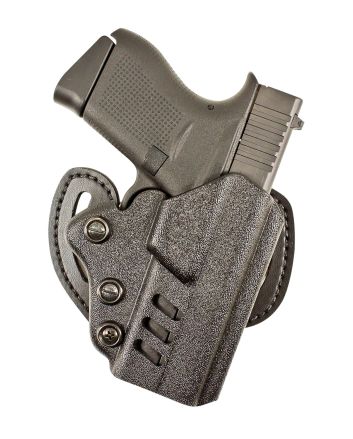 DeSantis Gunhide 042KAB2Z0 FacilitatorOWB Black Kydex Belt Slide Fits Glock 17/17 Gen5/22/31/47 Right Hand