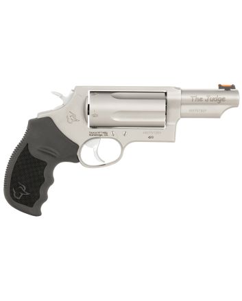 Taurus 24410P39T Judge T.O.R.O. Compact Frame 45 Colt (Long Colt)/410 Gauge 5rd 3" Matte Stainless Steel Barrel, Cylinder &amp; Frame, Black Rubber Grip, Transfer Bar Safety, Exposed Hammer, Optics Ready