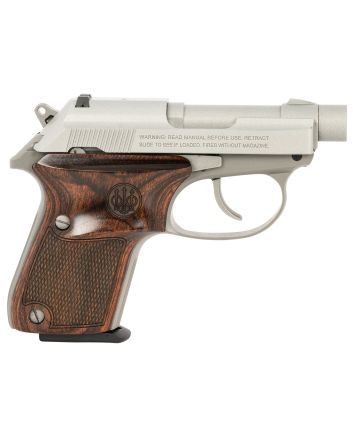 Beretta USA SPEC0721A Tomcat Ghost Buster Micro-Compact Frame 32 ACP 7+1, 2.90" Stainless Threaded Steel Tip-Up Barrel, Cerakote Stainless Serrated Steel Slide, Cerakote Aluminum Frame