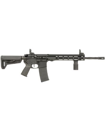 Maxim Defense MXM49737 MD15 L 5.56x45mm NATO 30+1 16" Fluted Barrel, Black, M-LOK Handguard, Magpul Furniture, SL-K Stock, MBUS Sights, Blackout Defense Flat Trigger